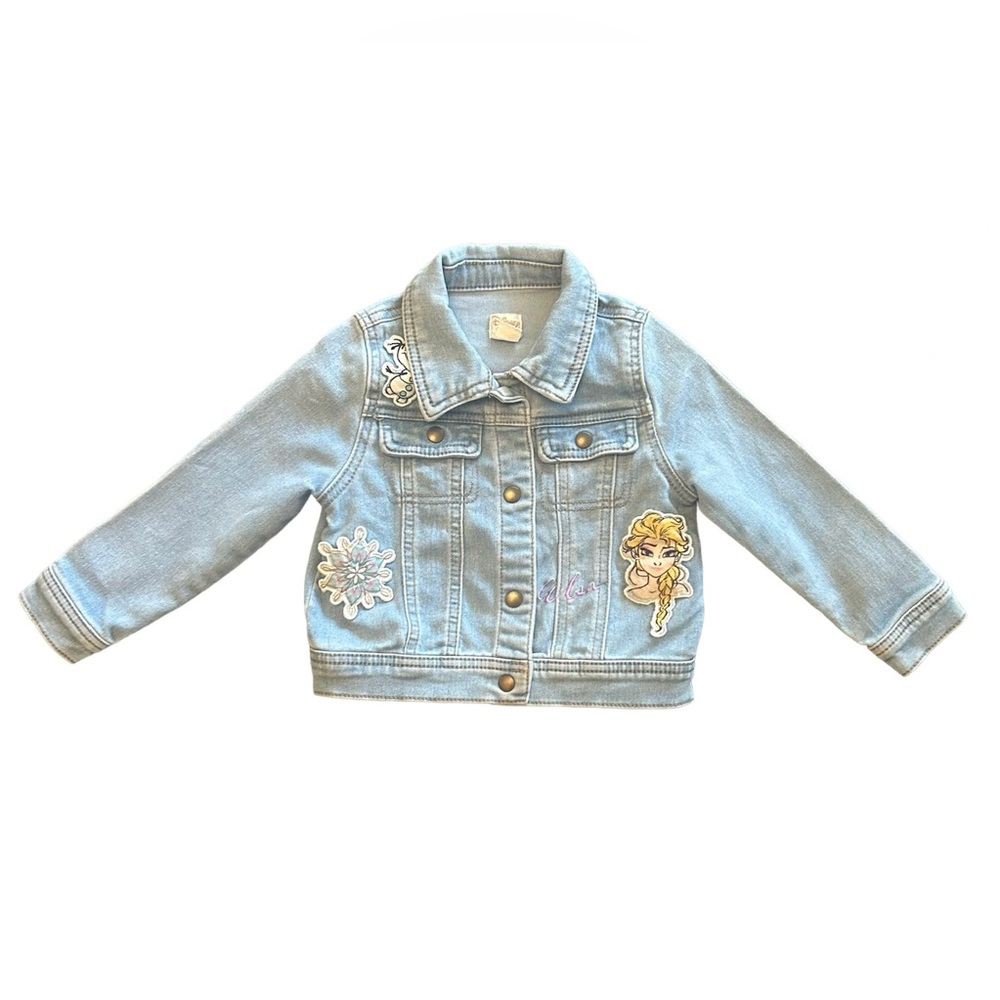 Disney collection by tutu couture frozen Elsa and Olaf jean jacket size 3T